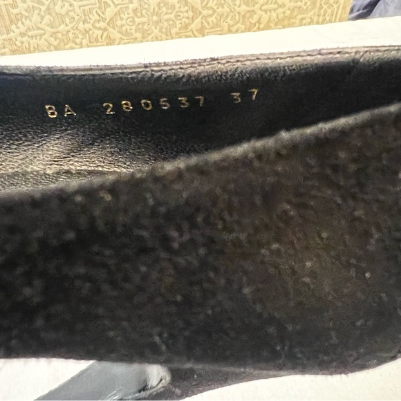 YSL Yves Saint Laurent Brown Suede Tribtoo Mary Jane Platform Heels Size 37 - Picture 8 of 11